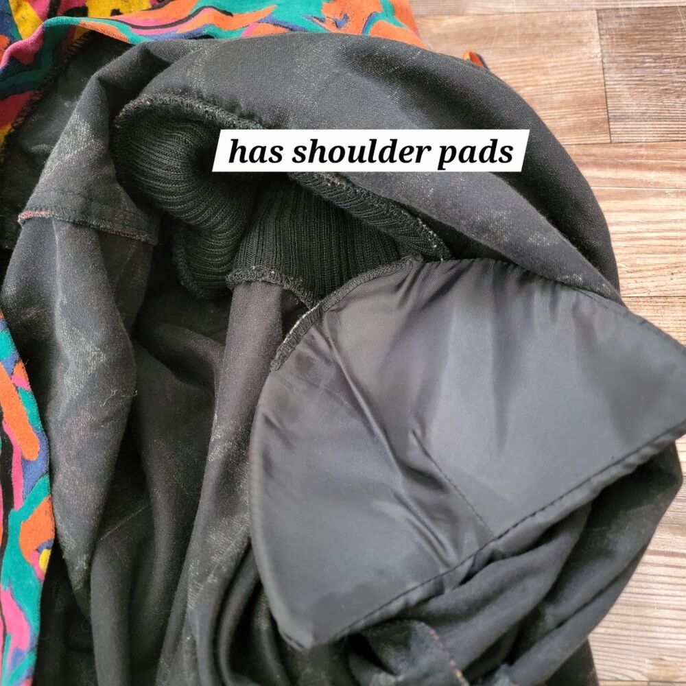 Vintage Gene Ewing BIS Pullover Womens Sz S Oversize Elephant Art Euc 80s - Picture 9 of 11